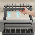 Adjustable Stainless Steel Dish Rack