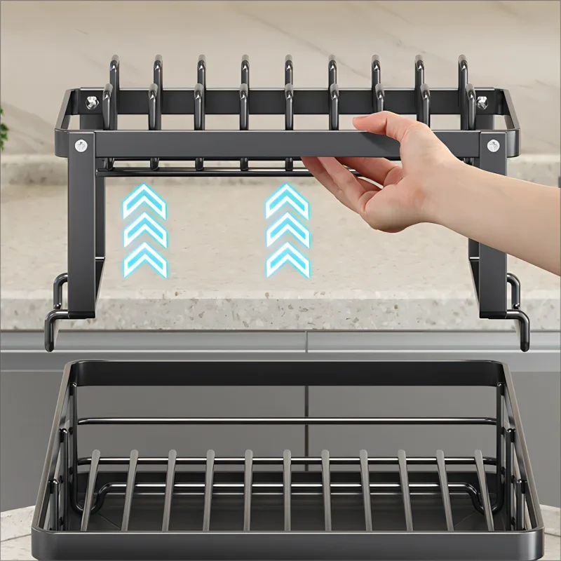Adjustable Stainless Steel Dish Rack