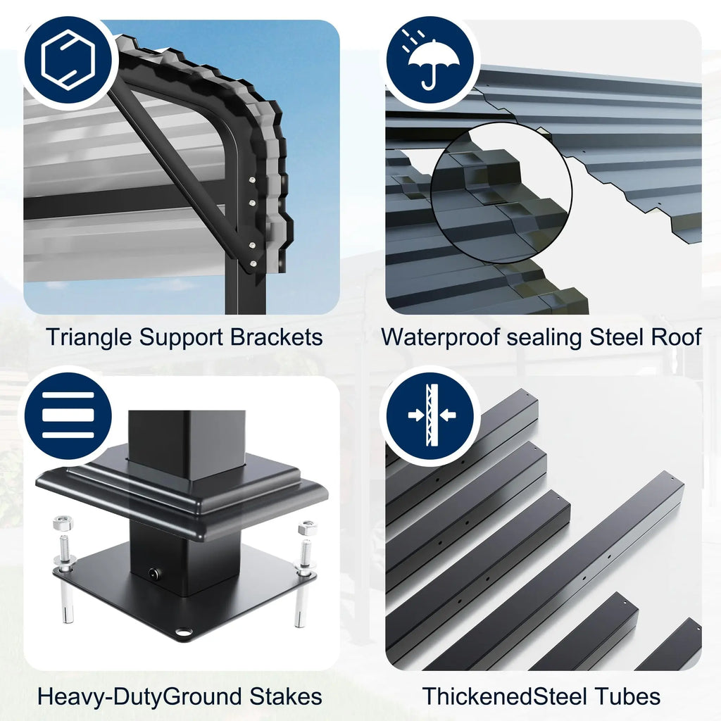 Multi-Size Metal Carport