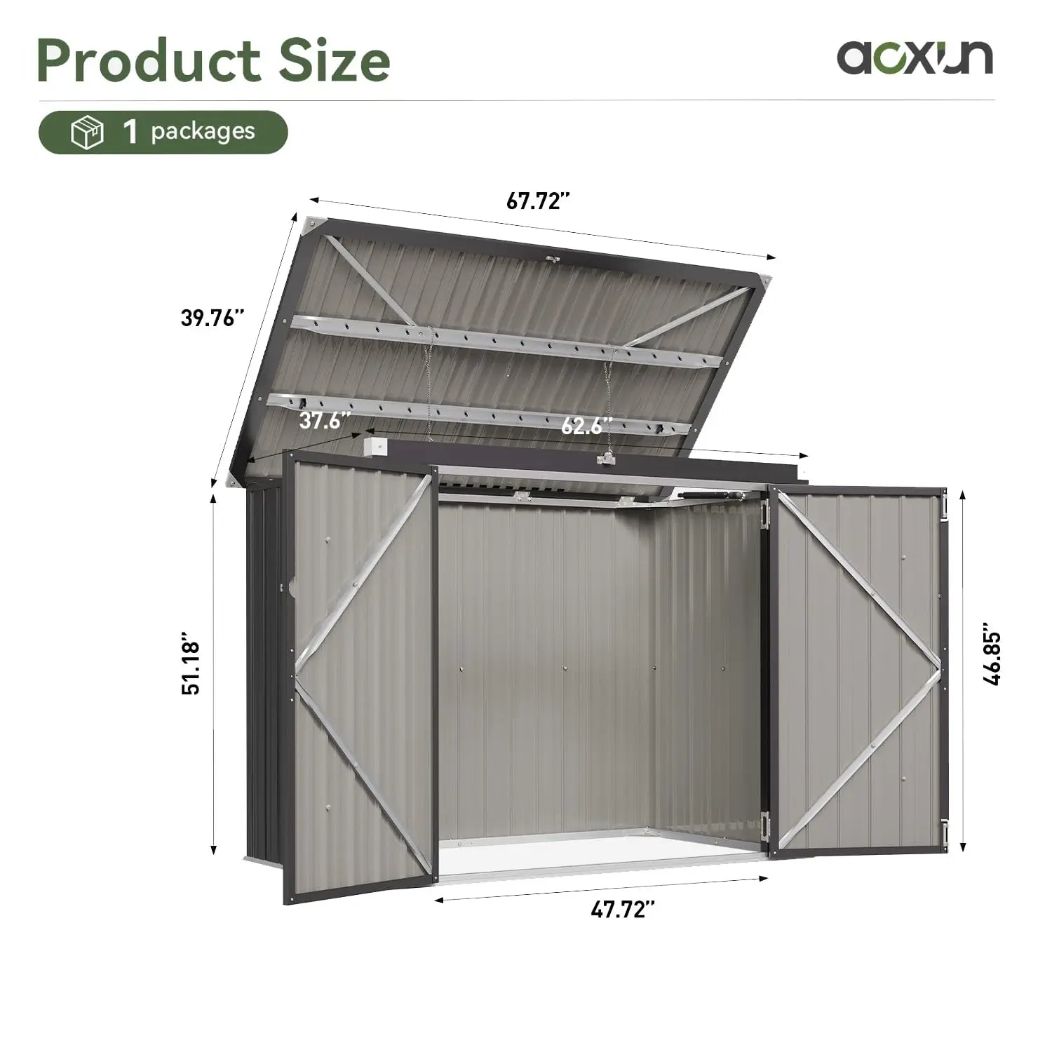 80 cu.ft  Waterproof Garbage Can Organizer