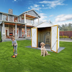 6x4FT Metal Outdoor Storage Shed