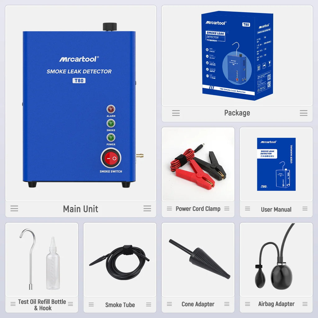 Smoke Machine Leak Detector with Built-in Air Pump