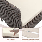 4 Piece Rattan Patio Furniture Set
