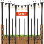 Patio String Lights and Poles