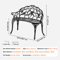Outdoor Metal Garden Bench