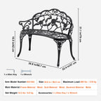 Outdoor Metal Garden Bench