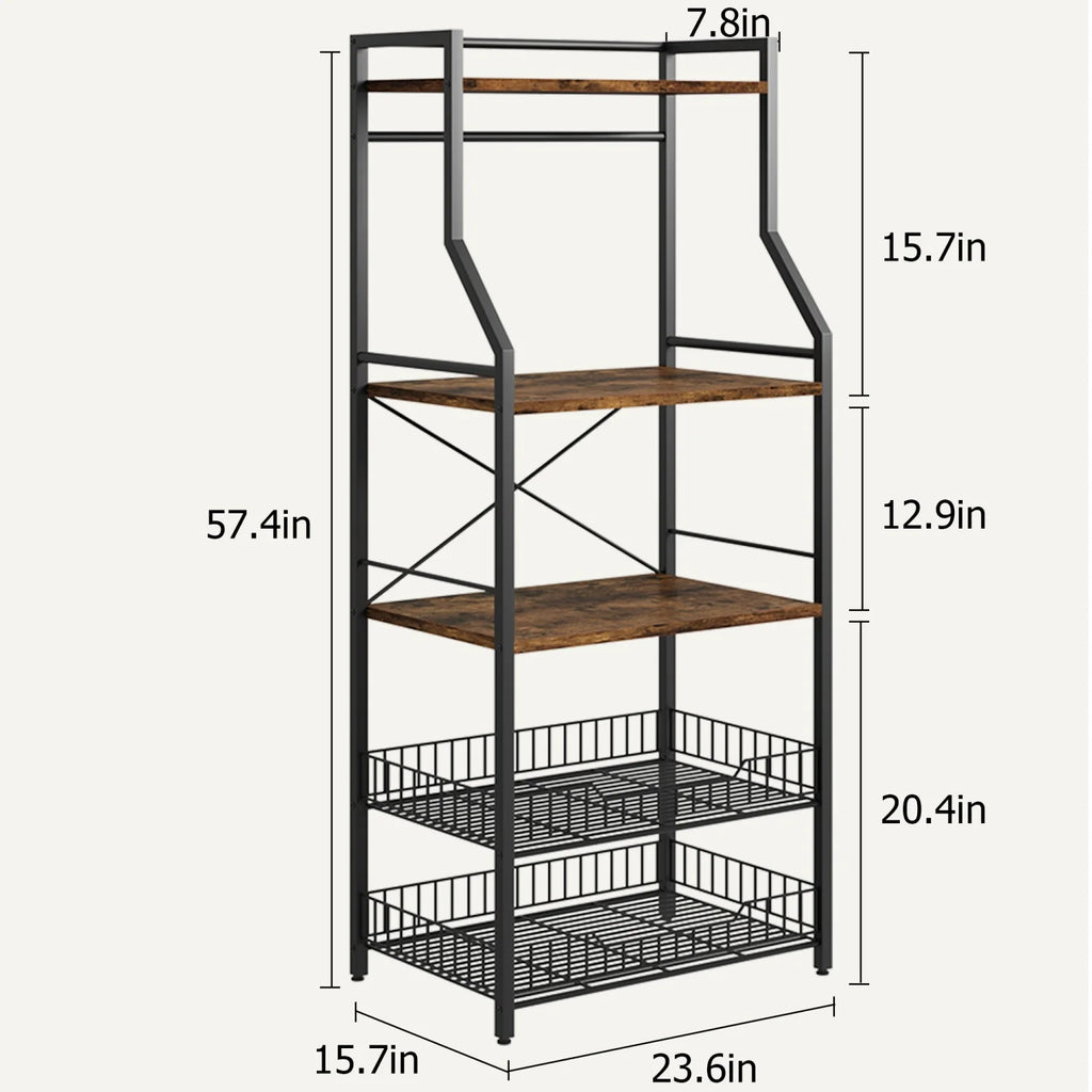 Kitchen Bakers Rack Microwave Oven Stand