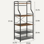 Kitchen Bakers Rack Microwave Oven Stand