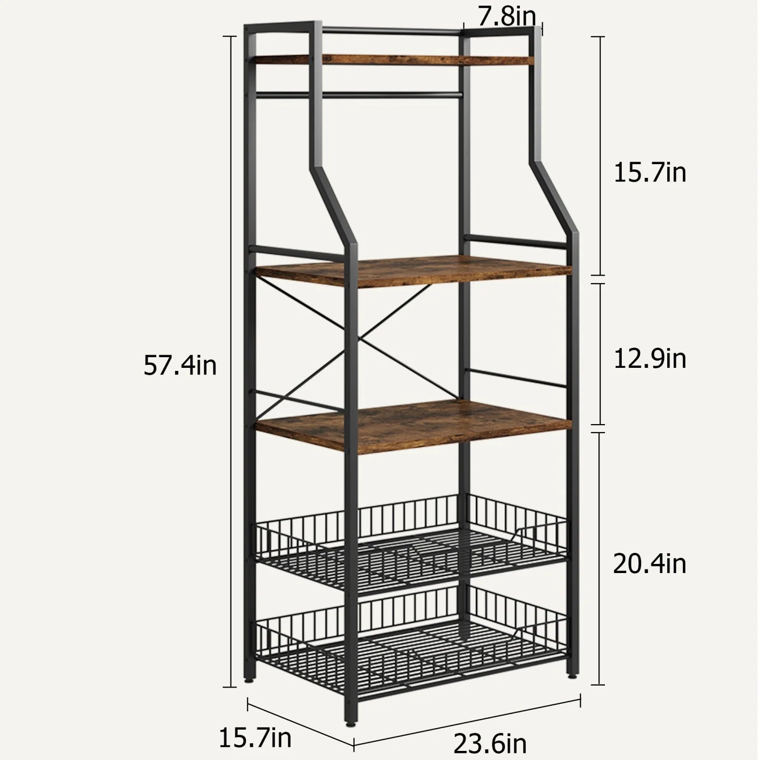 Kitchen Bakers Rack Microwave Oven Stand