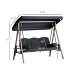 Cushioned Patio Glider Swing