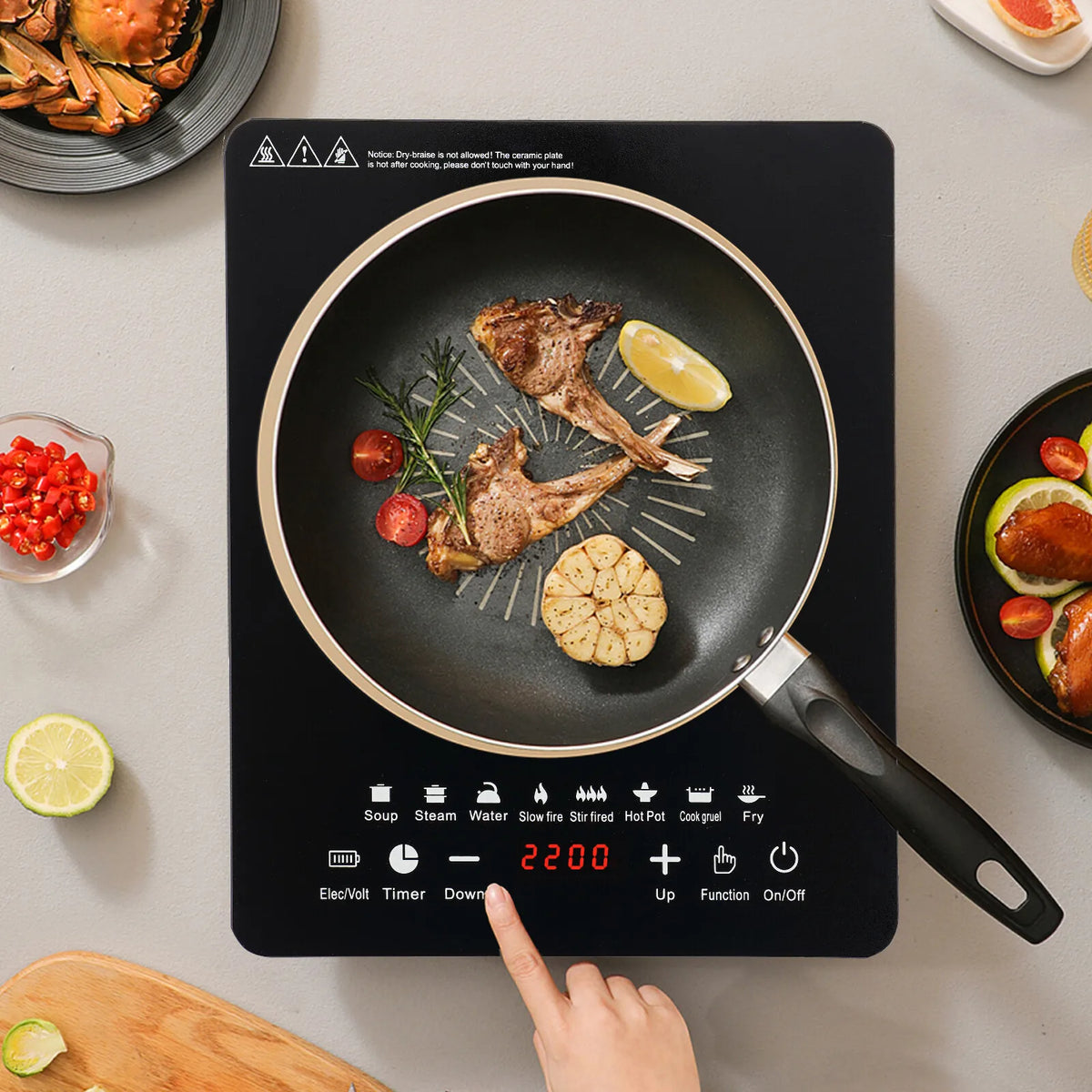 750W Electric Induction Cooktop