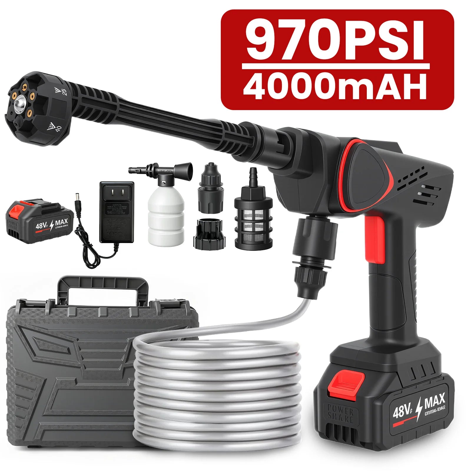 21V Portable Cordless Pressure Washer