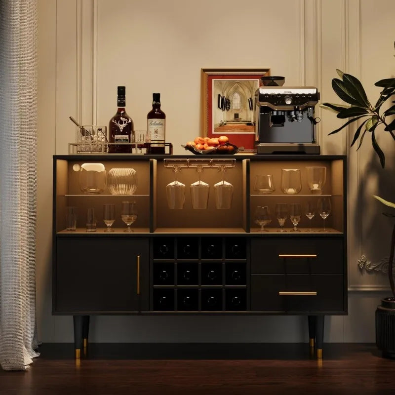 Bar Cabinet and Coffee Bar Table
