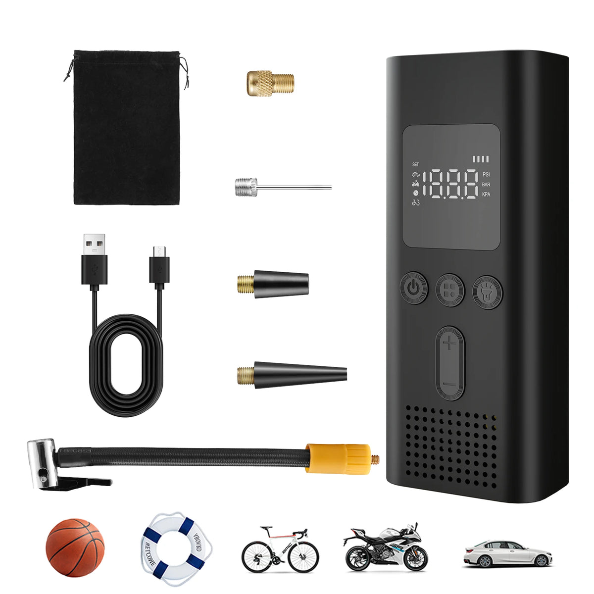 PortableDigital Tire Inflator