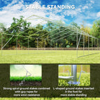 23' x 39' Party Tent and Heavy Duty Carport with Twelve Windows