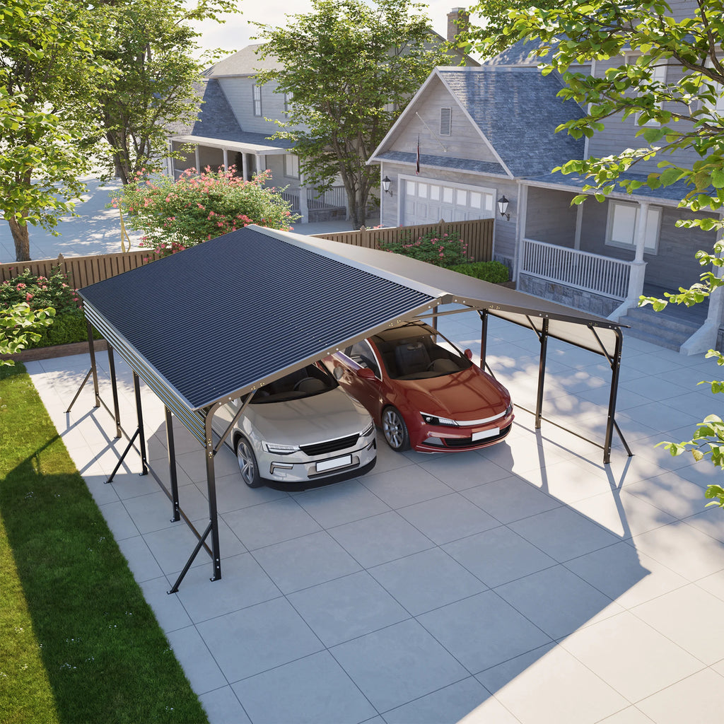 20×20 FT Heavy duty Galvanized Steel Carport