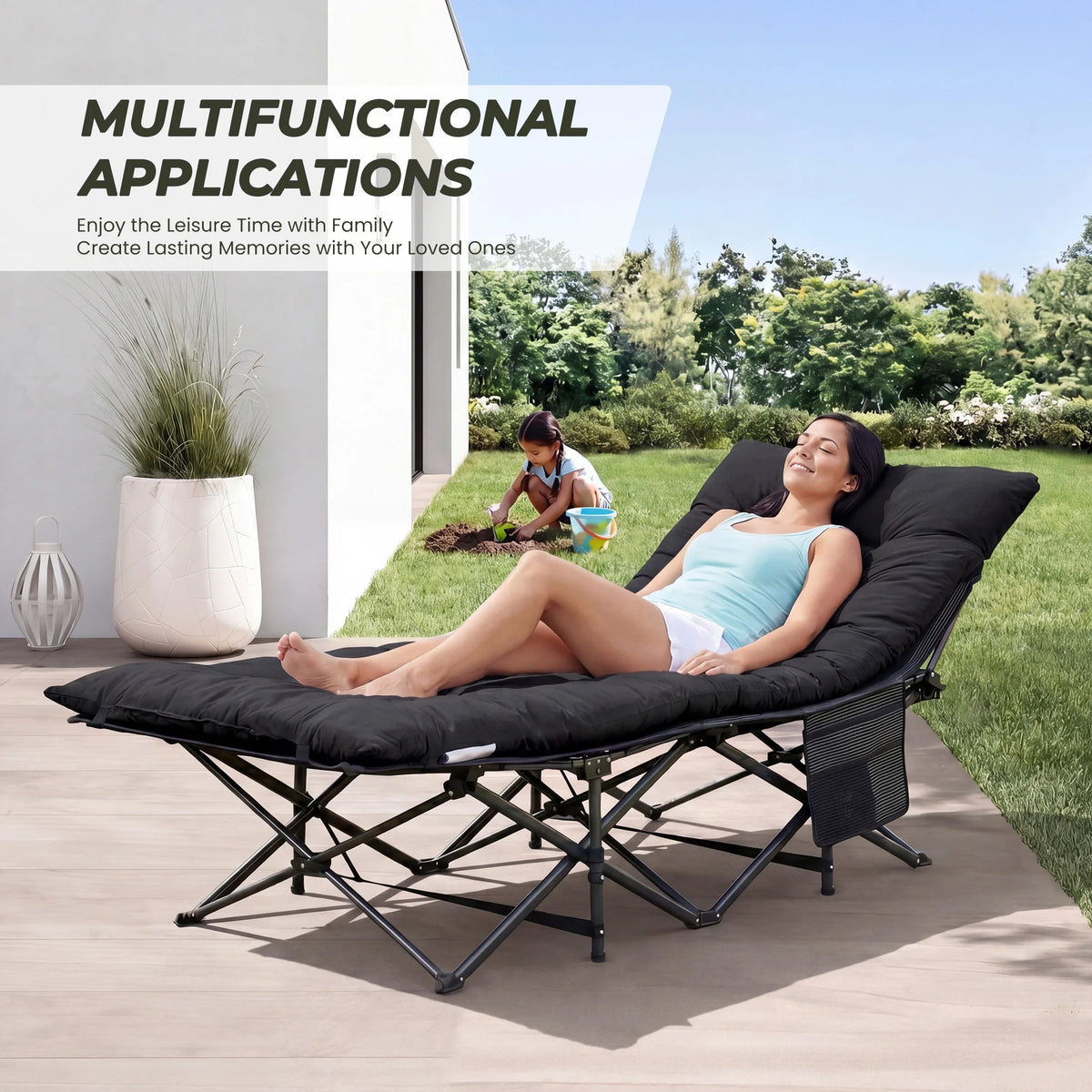 Folding Camping Beach Lounge Chair
