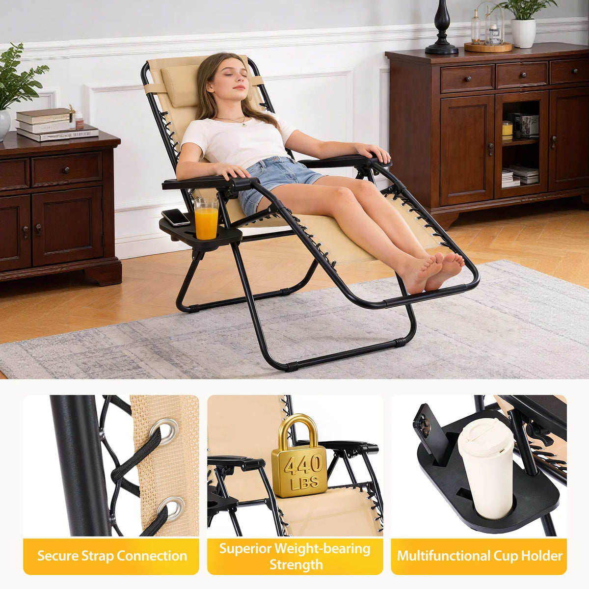 Set Of Two Zero Gravity Recliner Chairs