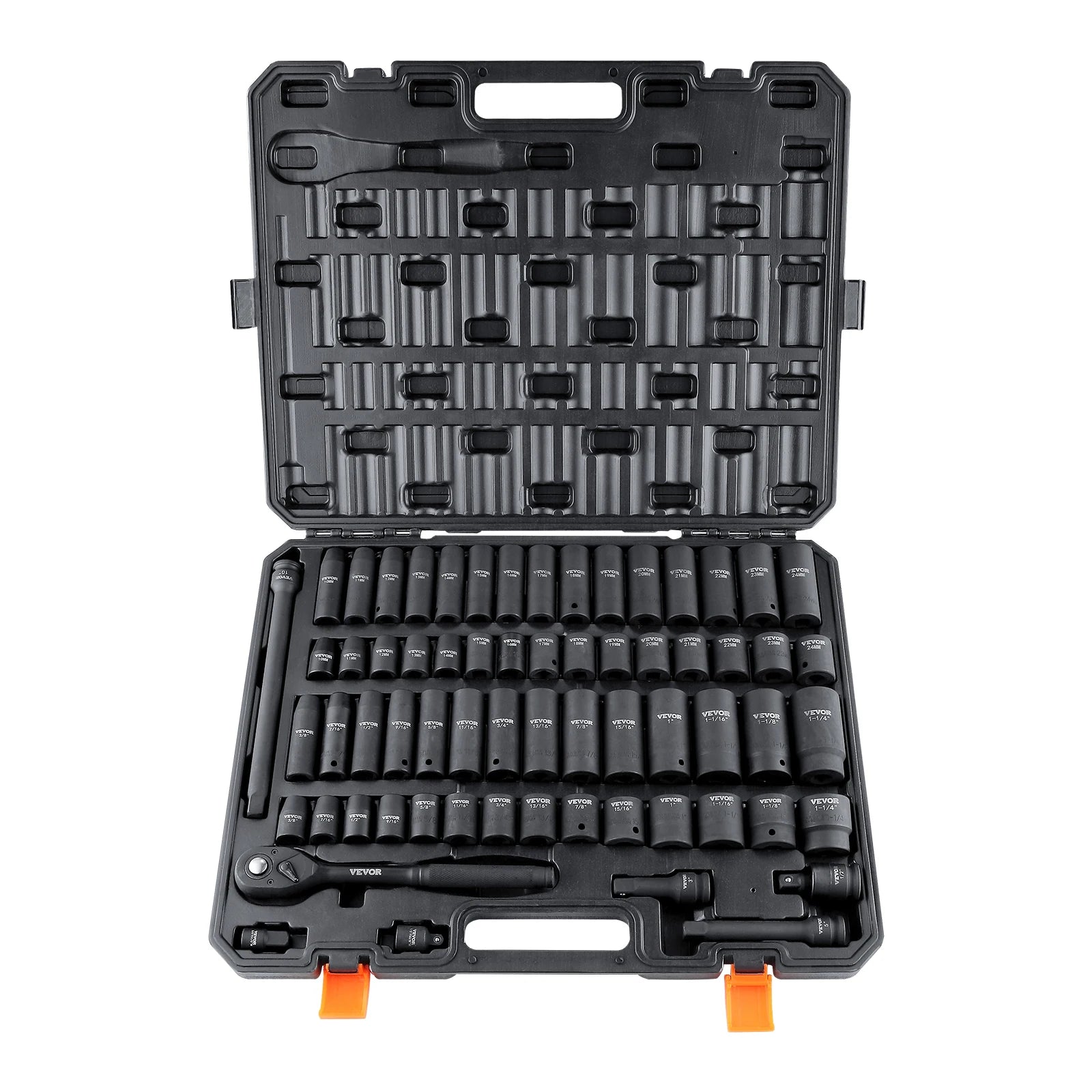 1/2" Drive Impact 6 Point Socket Set