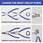 4-Piece Snap Ring Pliers Set