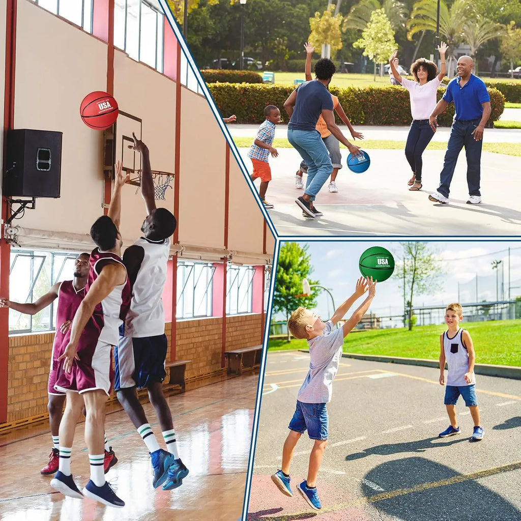 6 Pcs Rubber Basketballs