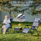Portable Zero Gravity Recliner Chairs Set of 2 Outdoor