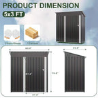 10x10 FT Outdoor Storage Shed