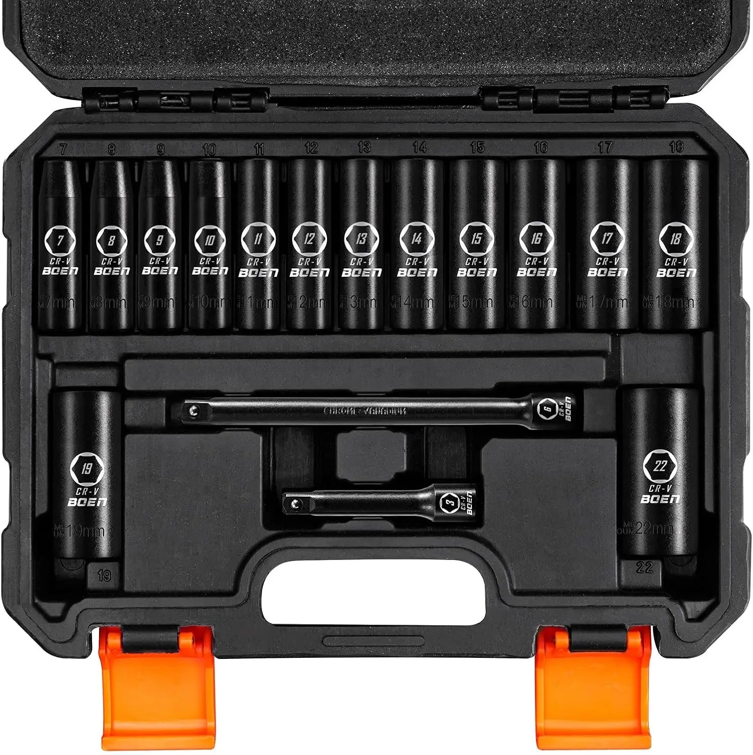 3/8" Drive 16 Piece Metric Socket Set