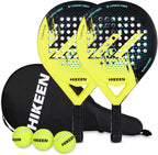Lightweight Paddle Racket with 3 Tennis Balls