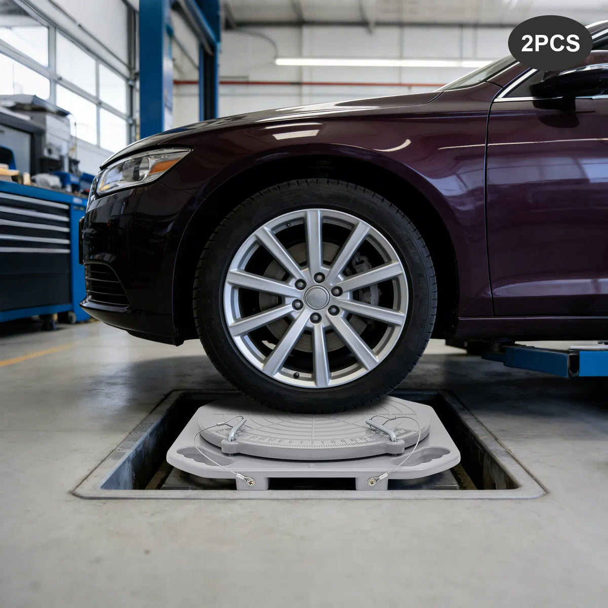 Front End Wheel Alignment Turn Plates