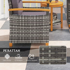 3 Pieces Wicker Patio Bistro Set